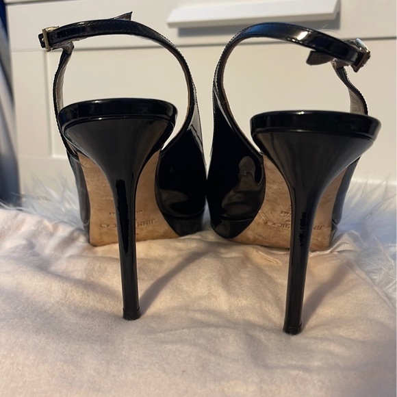 Jimmy Choo Black Patent Heels - Picture 3 of 7